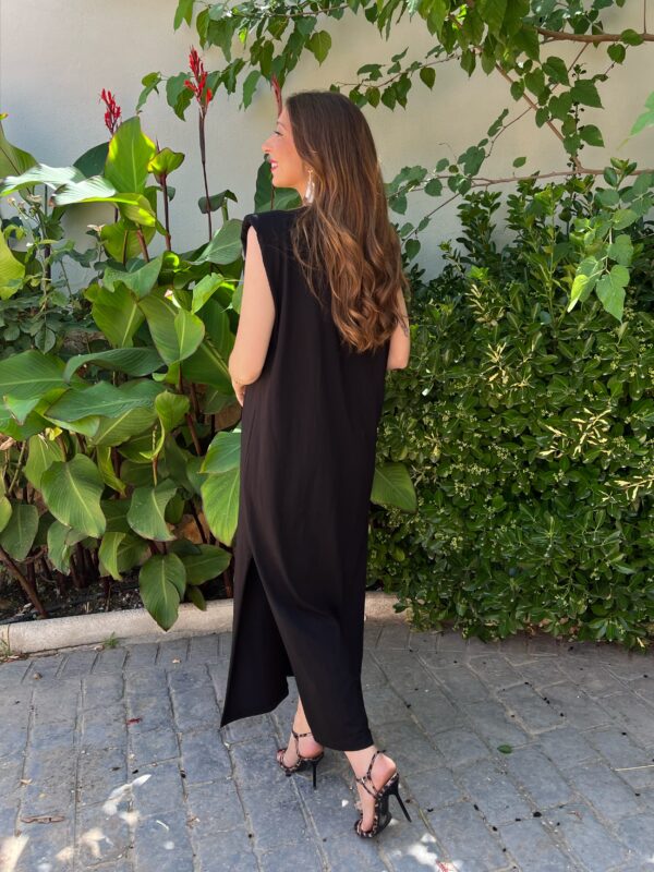 Vestido Hombreras Negro - Imagen 6