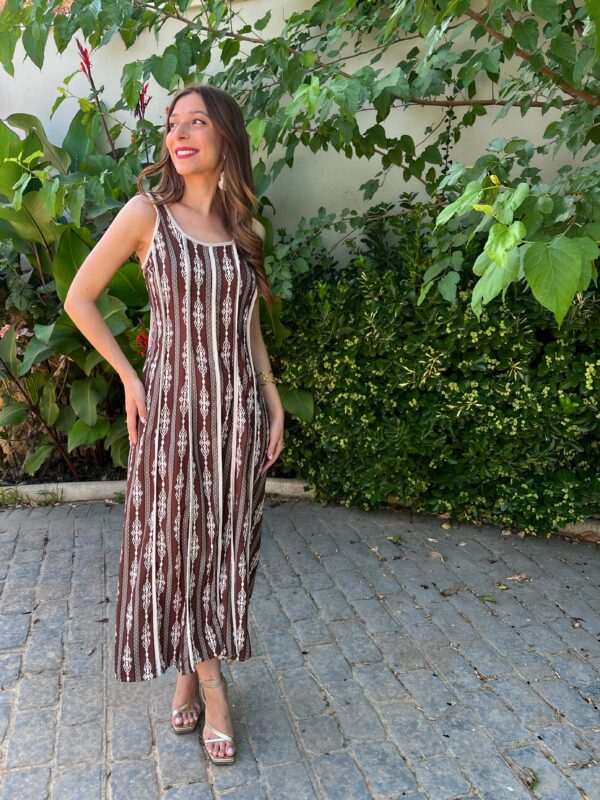 Vestido Gia Marrón - Imagen 4