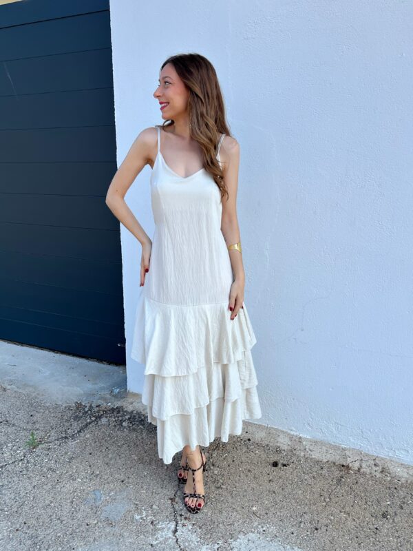 Vestido Poebe Beige - Imagen 6