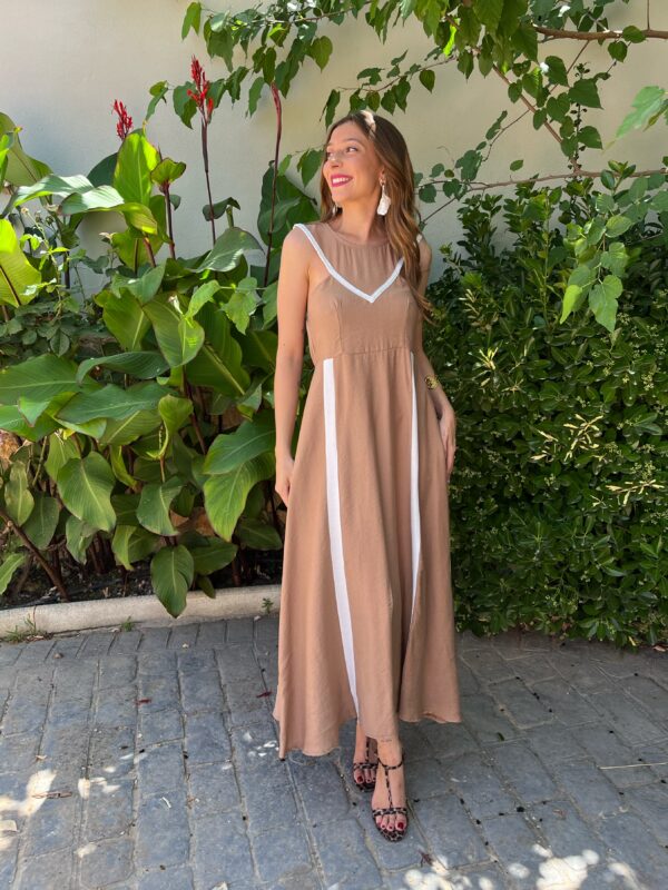 Vestido Salou Beige - Imagen 6
