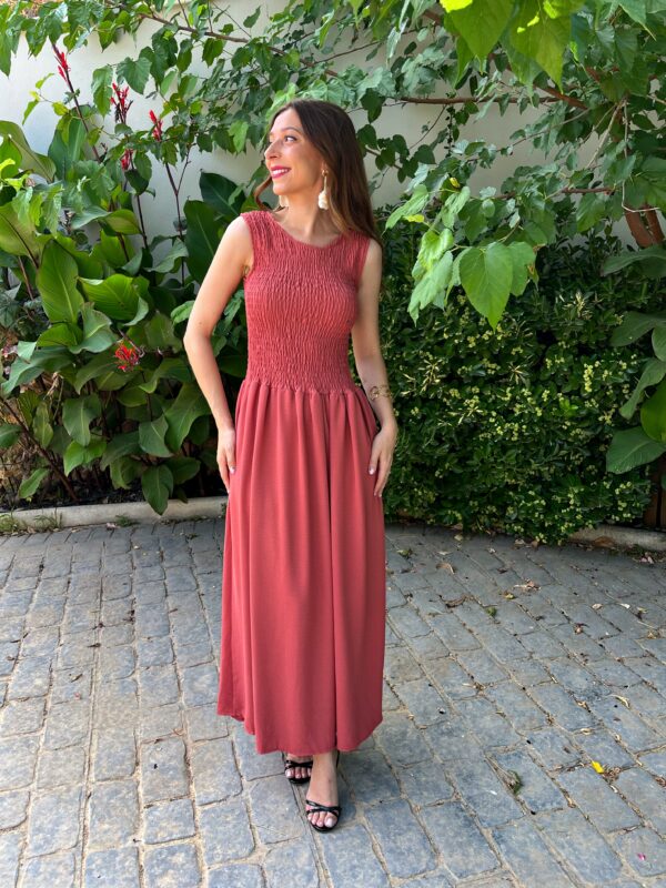 Vestido Teruel Teja