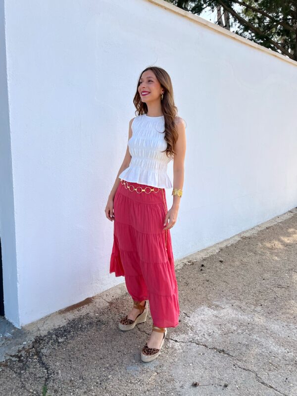 Falda Lorena Coral - Imagen 2