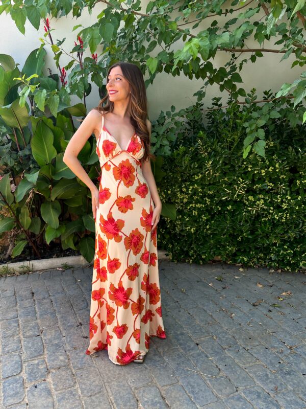 Vestido Melisa Naranja