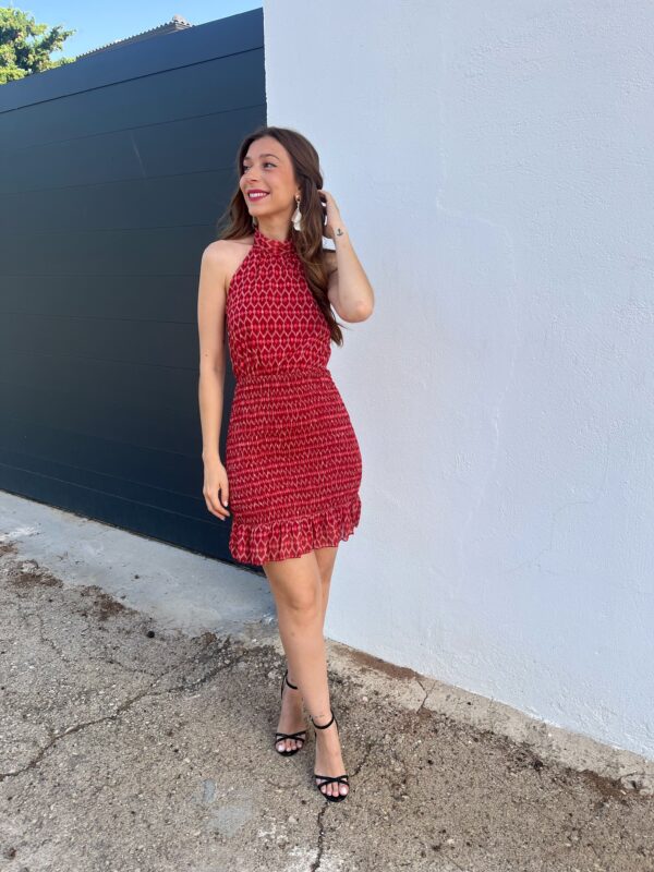 Vestido Palma Rojo - Imagen 4