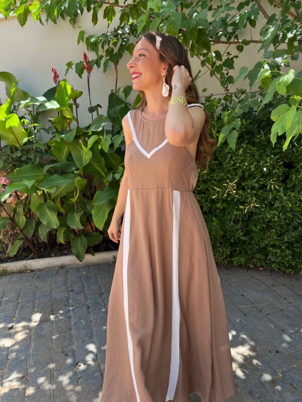 Vestido Salou Beige - Imagen 7