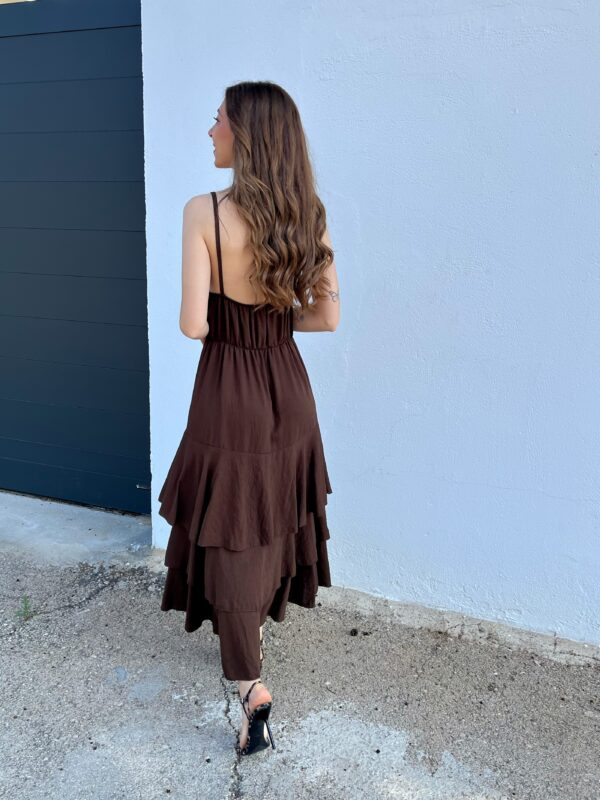 Vestido Poebe Marrón Chocolate - Imagen 4