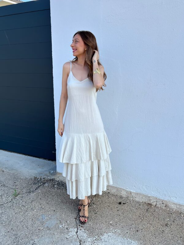 Vestido Poebe Beige