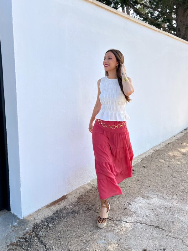 Falda Lorena Coral - Imagen 4