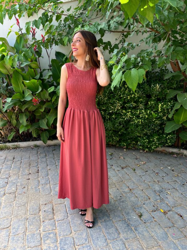 Vestido Teruel Teja - Imagen 6
