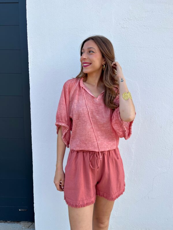 Blusa Fluida Teja - Imagen 3