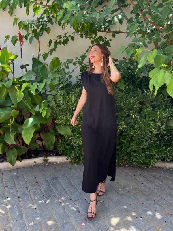 Vestido Hombreras Negro - Imagen 4
