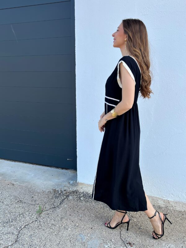 Vestido Mediterranean Negro - Imagen 5