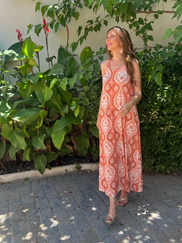 Vestido Teresa Naranja - Imagen 4