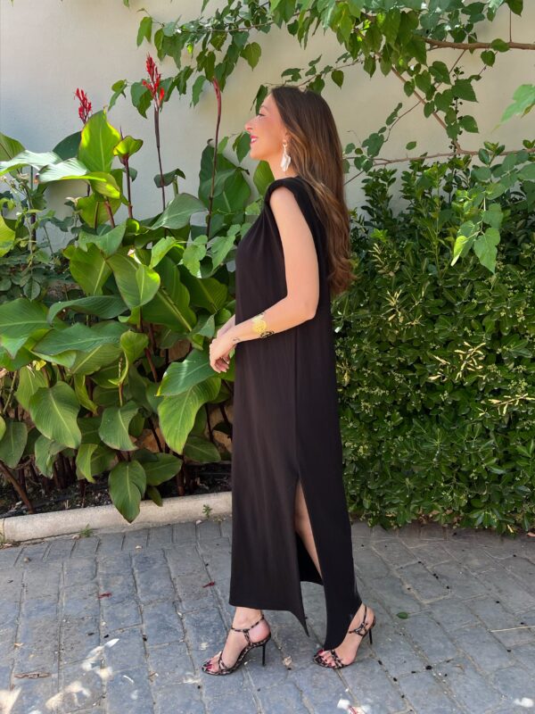 Vestido Hombreras Negro - Imagen 5