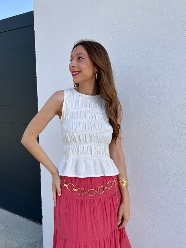 Top Amalia Blanco