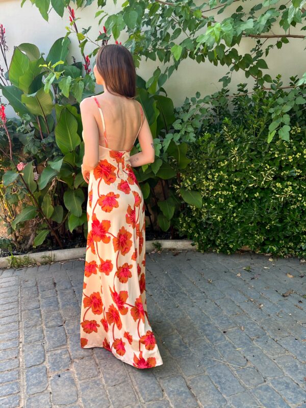 Vestido Melisa Naranja - Imagen 4