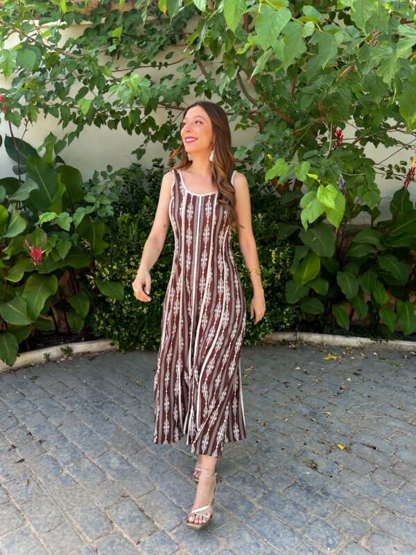 Vestido Gia Marrón - Imagen 3