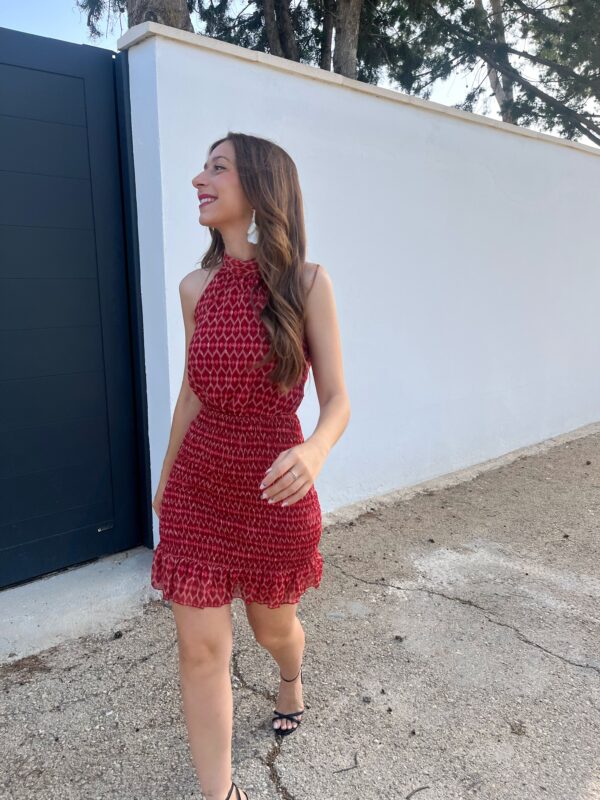 Vestido Palma Rojo - Imagen 5