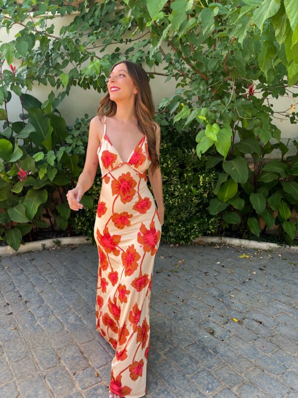 Vestido Melisa Naranja - Imagen 7