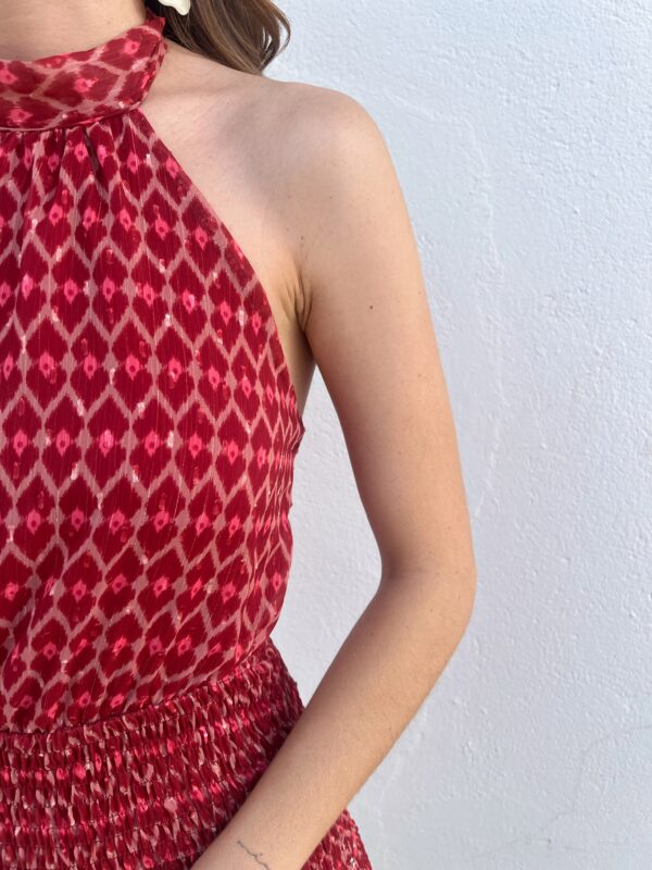 Vestido Palma Rojo - Imagen 2