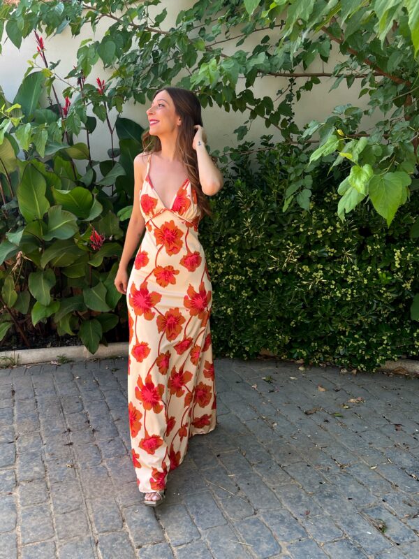 Vestido Melisa Naranja - Imagen 6