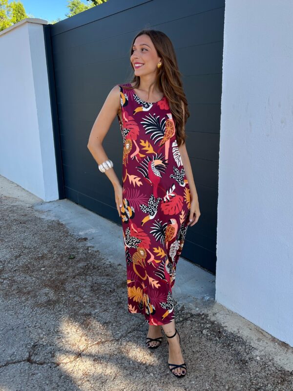 Vestido Tucán Vino