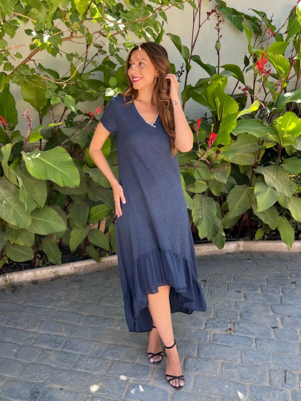 Vestido Punto Azul Marino - Imagen 6