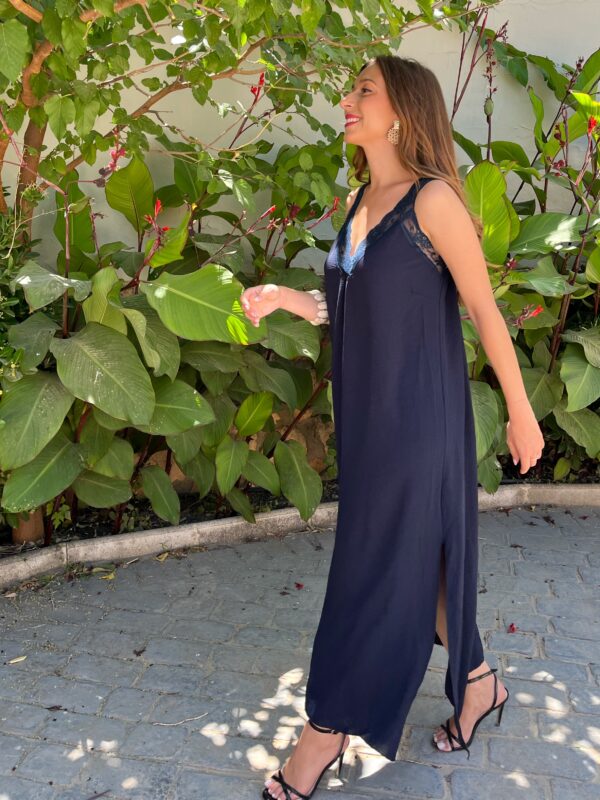 Vestido Encaje Azul Marino - Imagen 6
