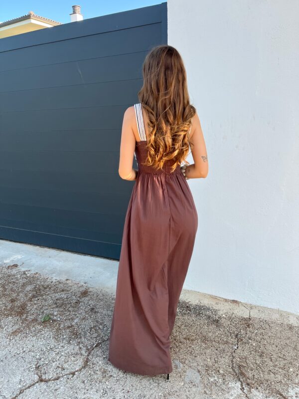 Vestido Cuerdas Chocolate - Imagen 6