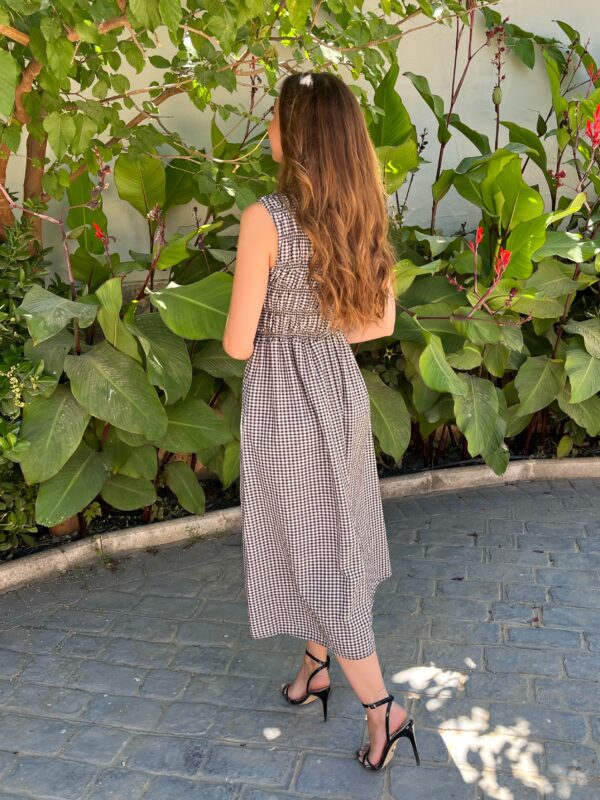 Vestido Adriana Vichy Choco - Imagen 6