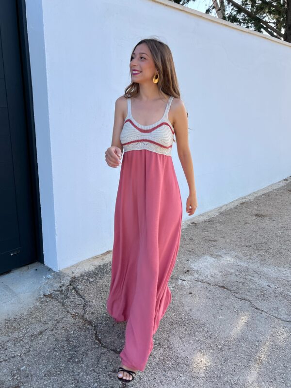 Vestido Alhambra Rosa Croché - Imagen 5