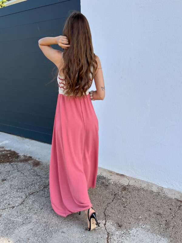 Vestido Alhambra Rosa Croché - Imagen 3