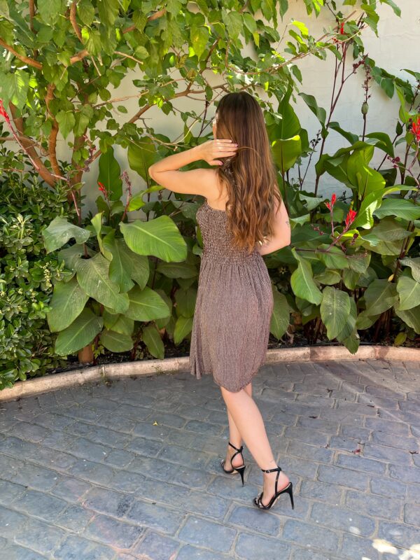 Vestido Panal Rayas Choco - Imagen 4
