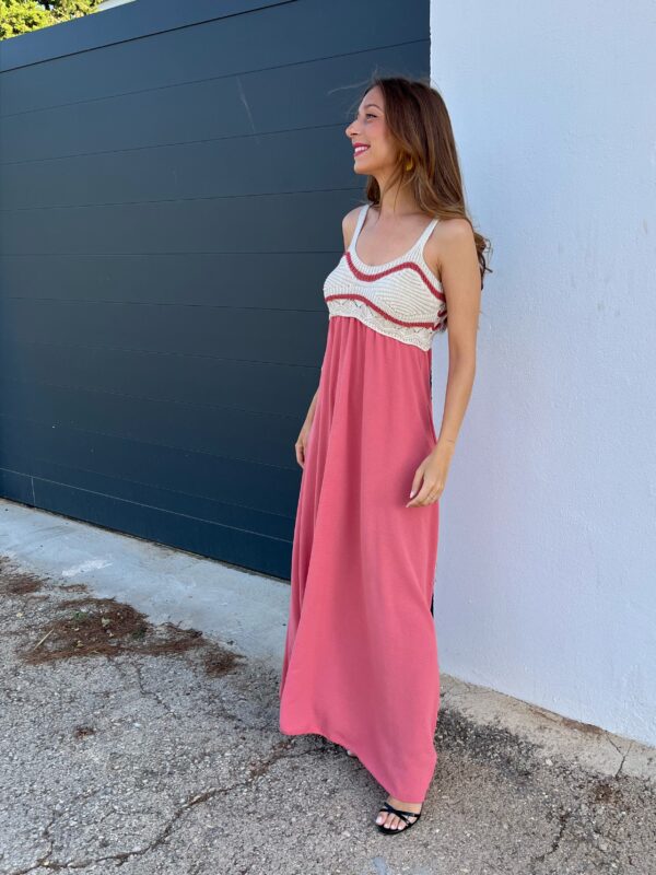 Vestido Alhambra Rosa Croché - Imagen 7