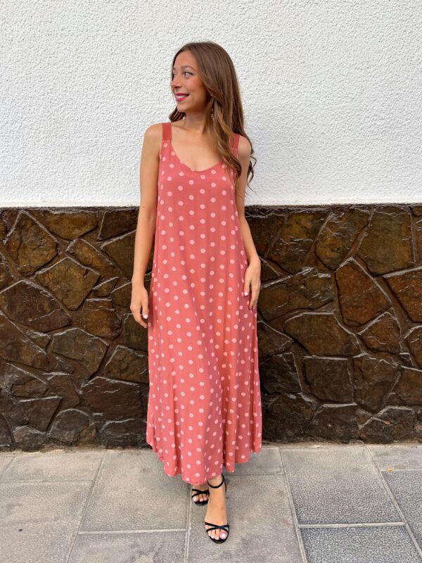 Vestido Lunares Rosa