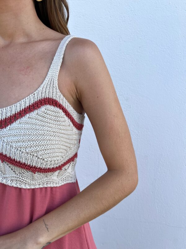 Vestido Alhambra Rosa Croché - Imagen 2