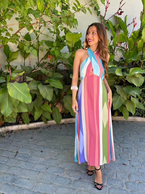 Vestido Raimbow Rosa