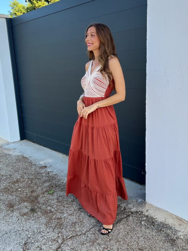 Vestido Cuerdas Teja - Imagen 6