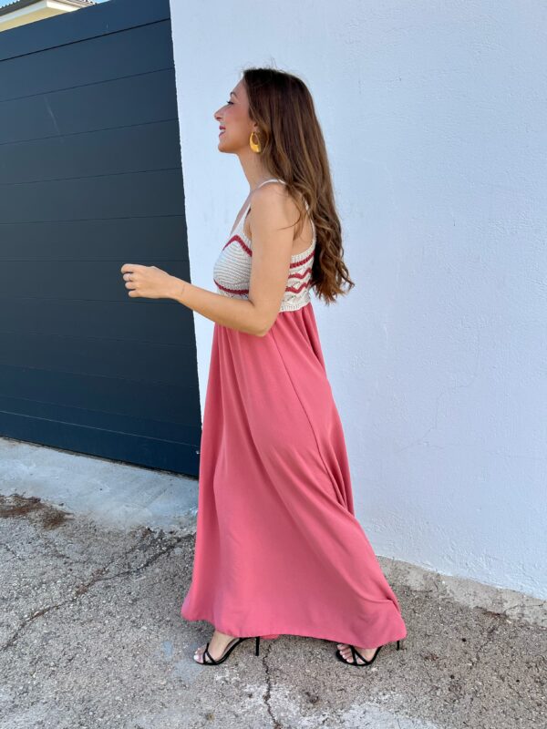 Vestido Alhambra Rosa Croché - Imagen 4
