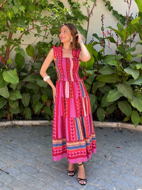 Vestido Zoco Rosa