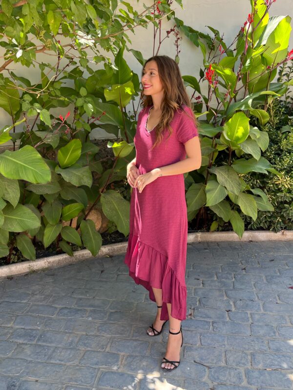 Vestido Punto Burdeos - Imagen 5