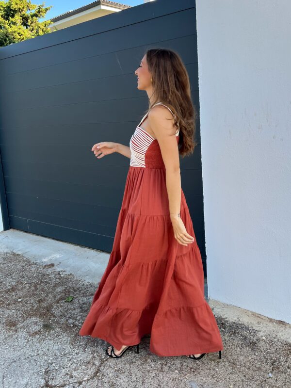 Vestido Cuerdas Teja - Imagen 4