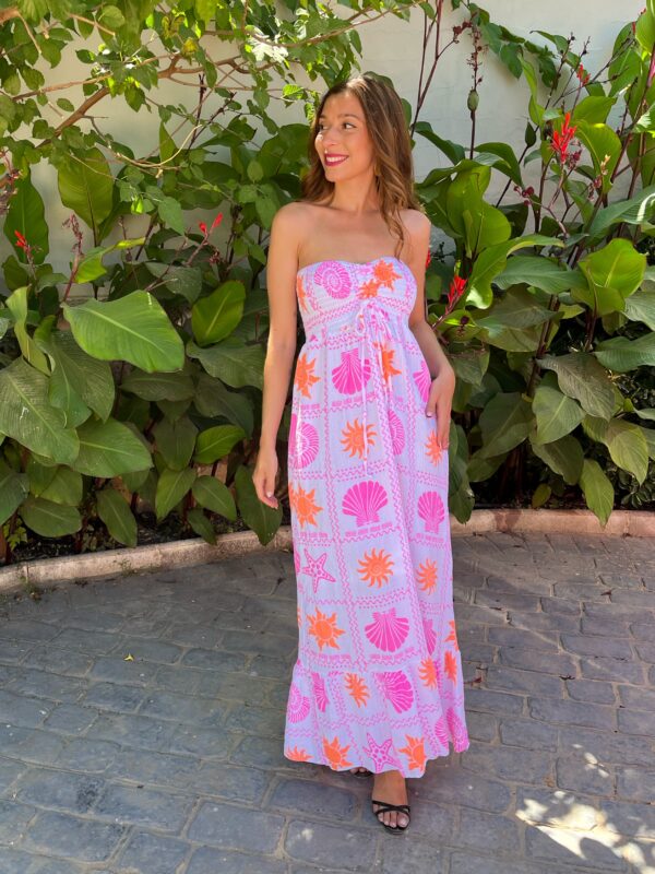 Vestido Flúor Conchas