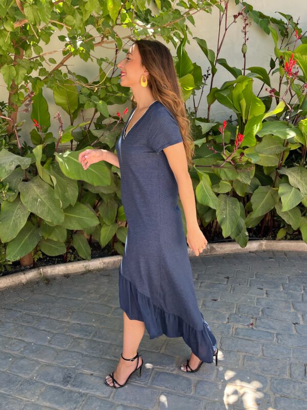 Vestido Punto Azul Marino - Imagen 3
