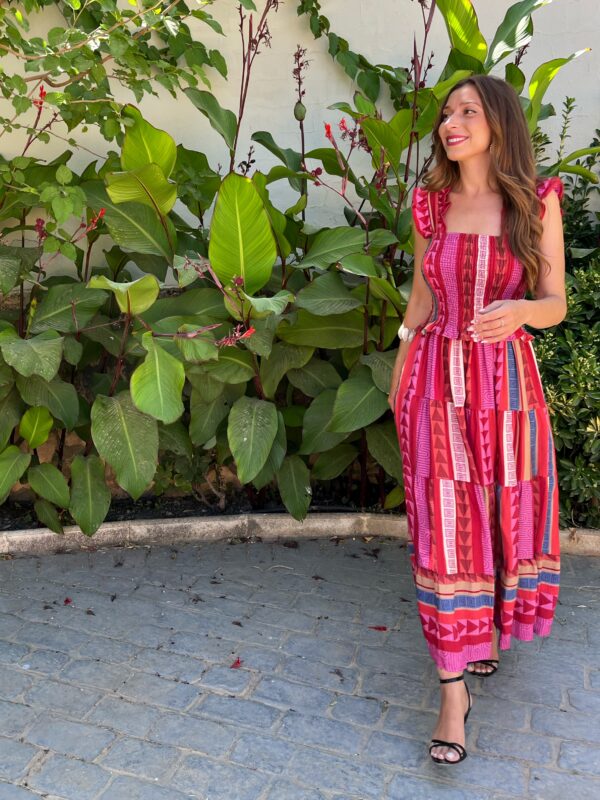 Vestido Zoco Rosa - Imagen 4