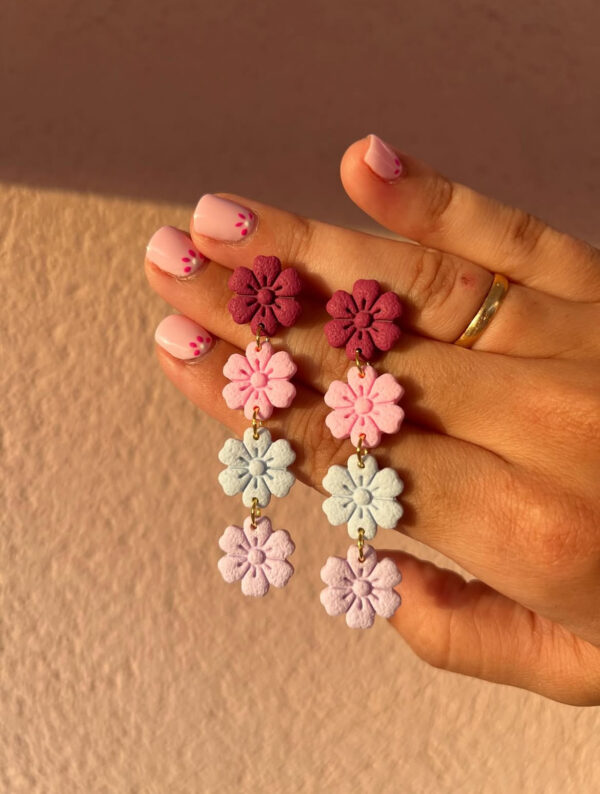 Pendientes Flor Multicolor