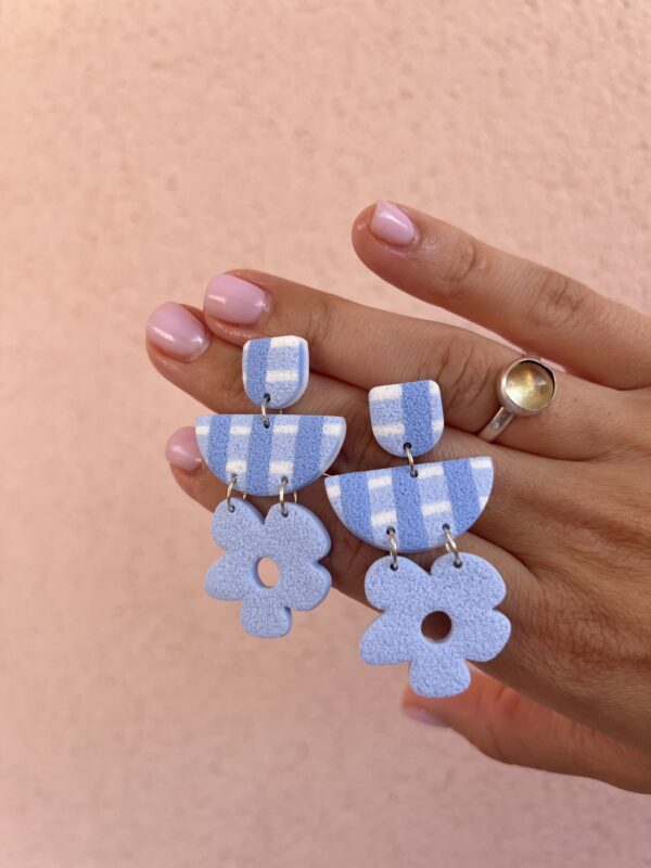 Pendientes Vichy Primavera - Imagen 2