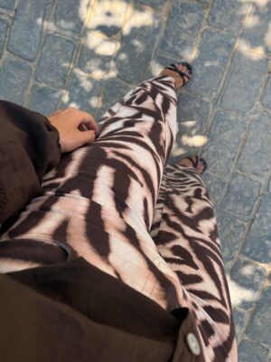 Pantalón Vaquero Animal Print - M