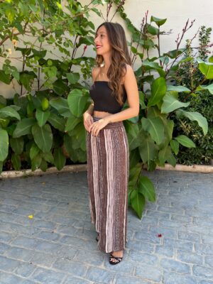 Pantalón Boho Choco - Talla única