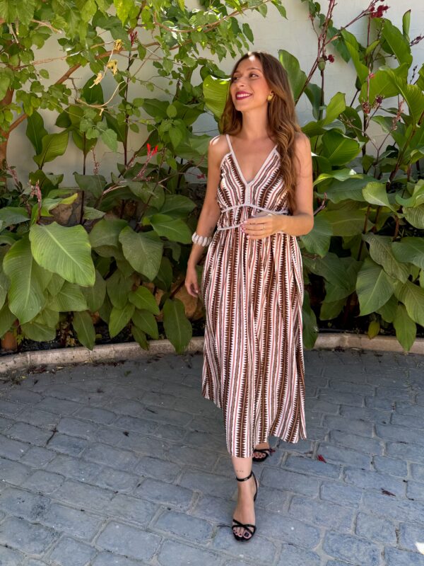 Vestido Aura Marrón - Imagen 6